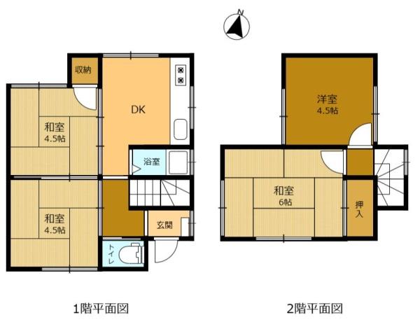 糸島市高田４丁目の中古一戸建の間取り画像