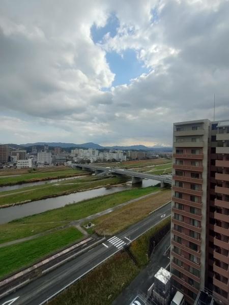 エバーライフリバーサイド飯塚弐番館の現地からの眺望画像