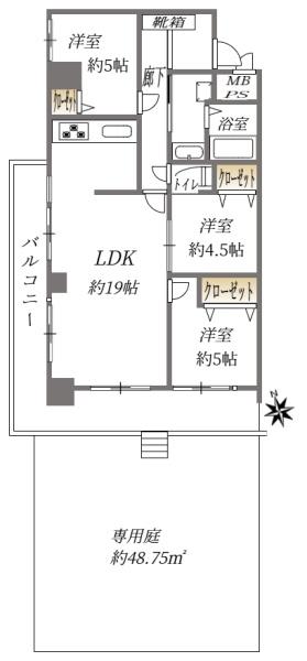 チサンマンション小笹の間取り画像