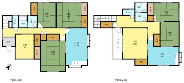 糟屋郡須惠町大字植木の中古一戸建の間取り画像