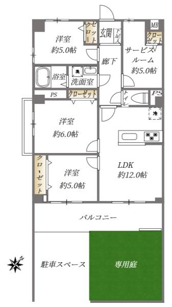 ネオハイツ高宮の間取り画像