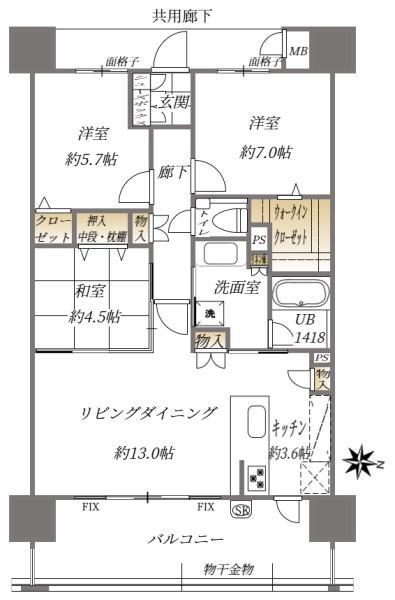 アーバンパレス都府楼前駅の間取り画像