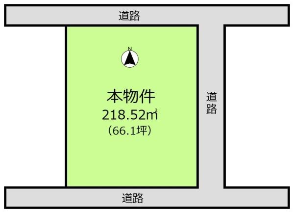 福岡市早良区百道３丁目の土地の間取り画像