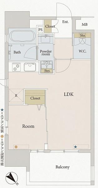 オープンレジデンシア高宮アベニューの間取り画像
