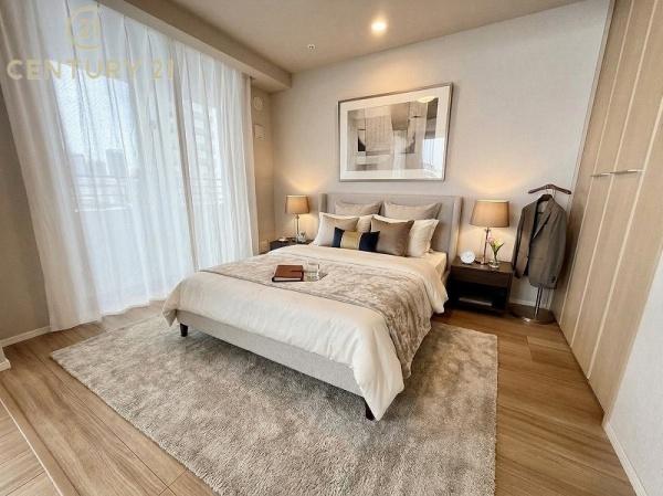 アイランドシティオーシャン&フォレストタワーレジデンスの寝室画像