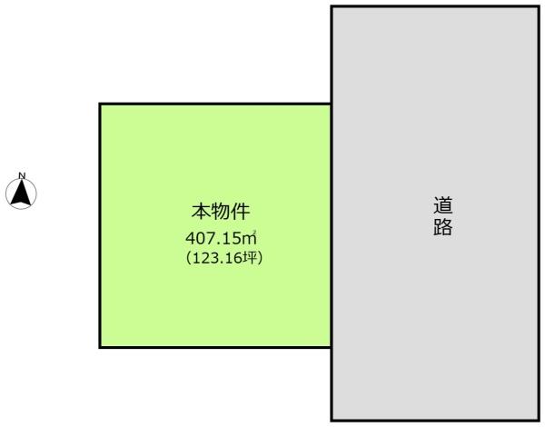宗像市自由ヶ丘５丁目の土地の間取り画像