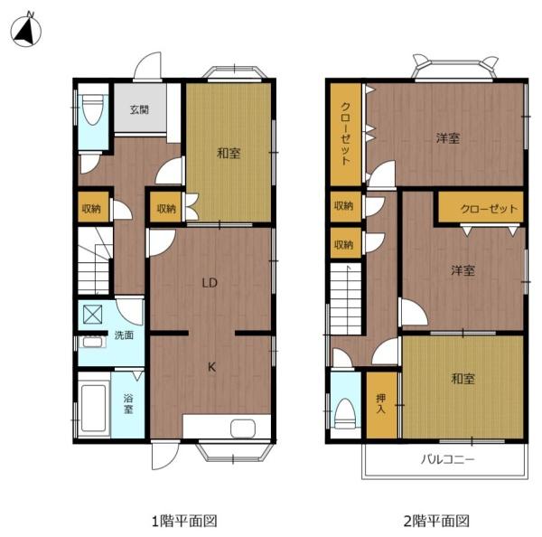 福岡市東区大字志賀島の中古一戸建の間取り画像