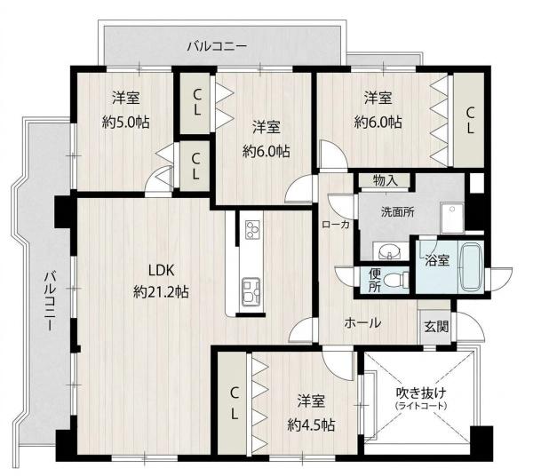 グローバル飯塚の間取り画像