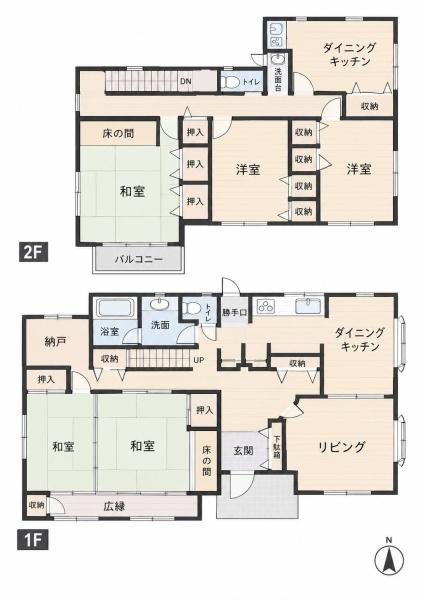 福岡市東区大岳2丁目の間取り画像