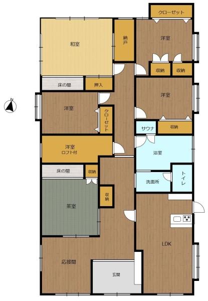 福岡市早良区野芥6丁目の間取り画像