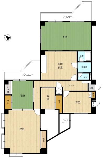 エバーライフ香椎の間取り画像