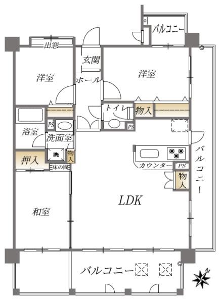 JGMヴェルデ香住ケ丘の間取り画像