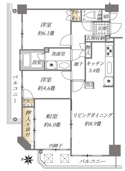 春日一の谷パーク、ホームズの間取り画像