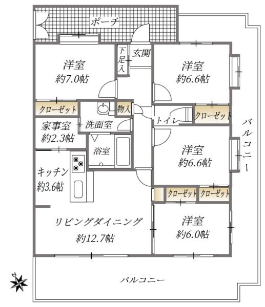 アンピール松島の間取り画像