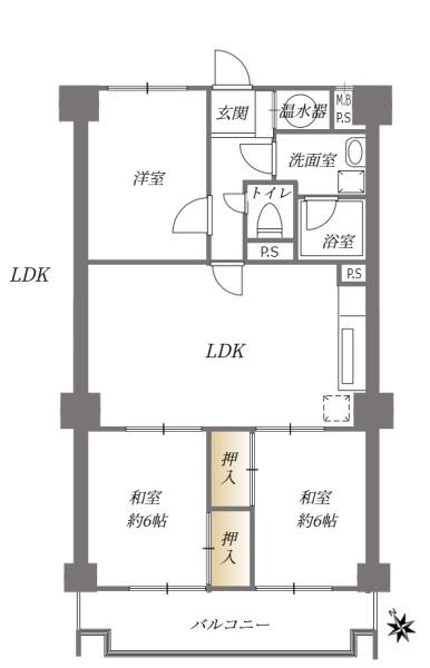 エバーライフ武蔵野の間取り画像
