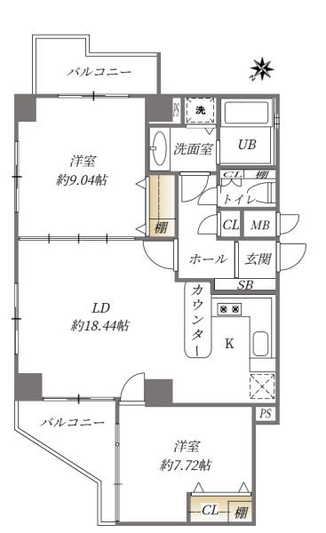 ハウスユマニテリゾート福間の間取り画像