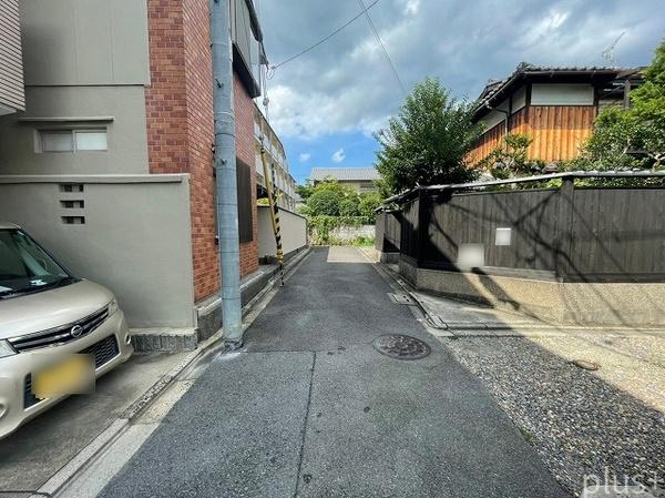 京都市右京区龍安寺斎宮町の土地の前面道路含む現地写真画像