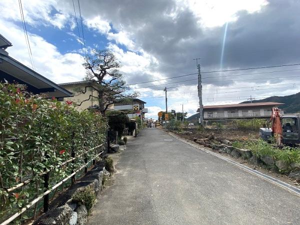 京都市右京区嵯峨天龍寺広道町の土地の前面道路含む現地写真画像