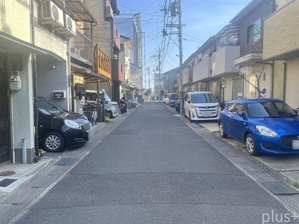 京都市右京区太秦馬塚町の土地の前面道路含む現地写真画像