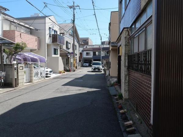 京都市中京区西ノ京中御門東町の土地の前面道路含む現地写真画像