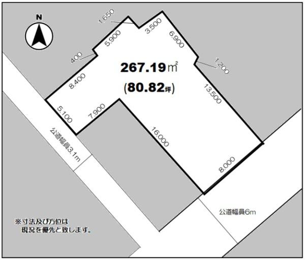 西条市壬生川　売土地の間取り画像