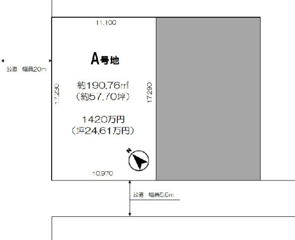 今治市枝堀町1丁目 売土地 A号地の間取り画像
