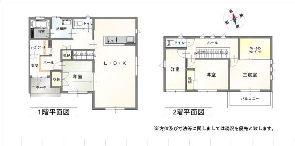 今治市大西町紺原　中古住宅の間取り画像