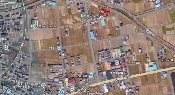 今治市大西町紺原　中古住宅の航空写真画像