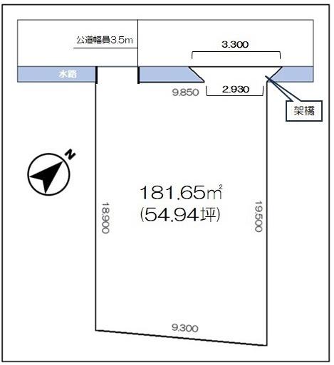 今治市馬越町3丁目　売土地の間取り画像