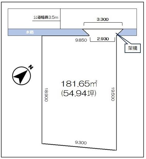 今治市馬越町3丁目　売土地の間取り画像