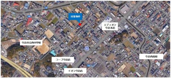 今治市馬越町3丁目　売土地の航空写真画像