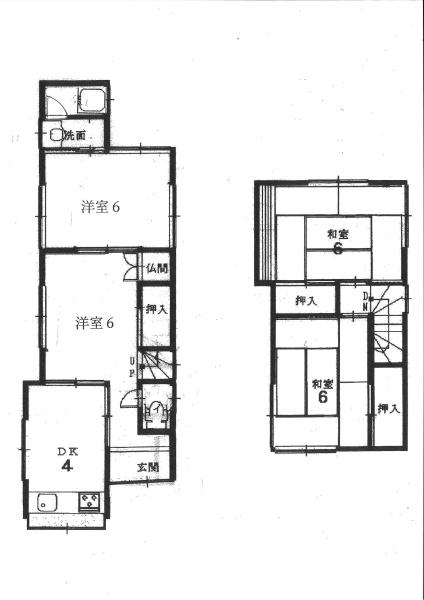亀岡市篠町柏原中又の中古一戸建の間取り画像