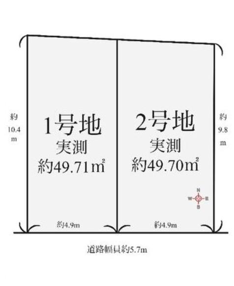 京都市上京区下立売通御前通西入堀川町の新築一戸建の区画図画像