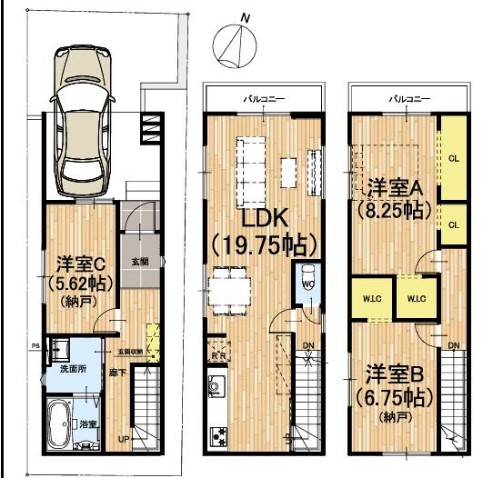 京都市右京区太秦上ノ段町 新築一戸建