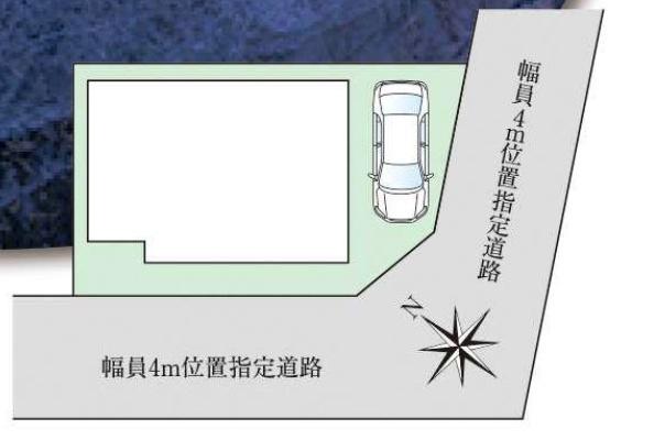 京都市右京区梅津北浦町の新築一戸建の全体区画図画像