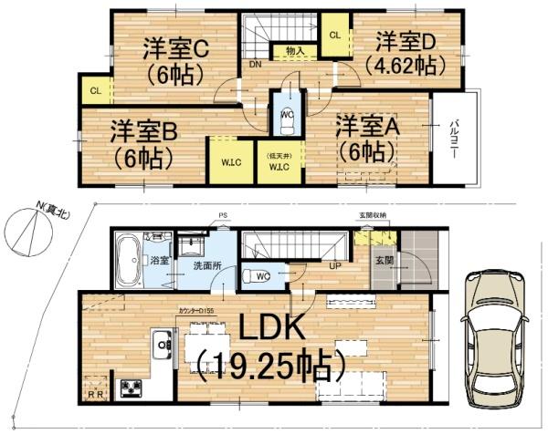 京都市西京区桂池尻町1期2号地　新築戸建住宅 新築一戸建