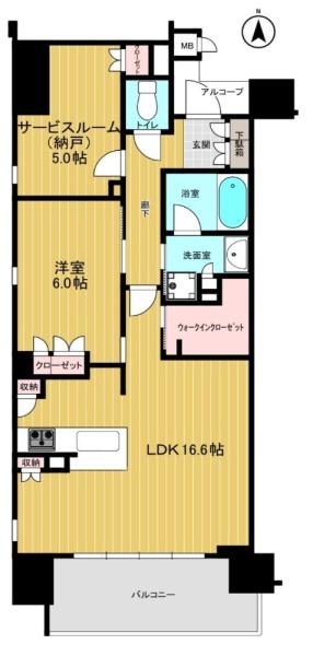 ジ・アーバネックス京都三条通の間取り画像