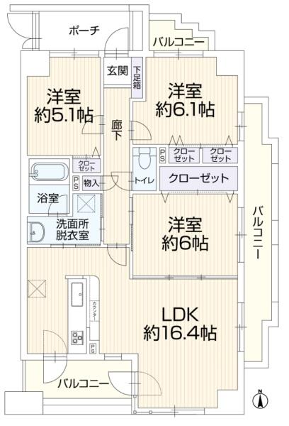 グラン・コート西七条の間取り画像