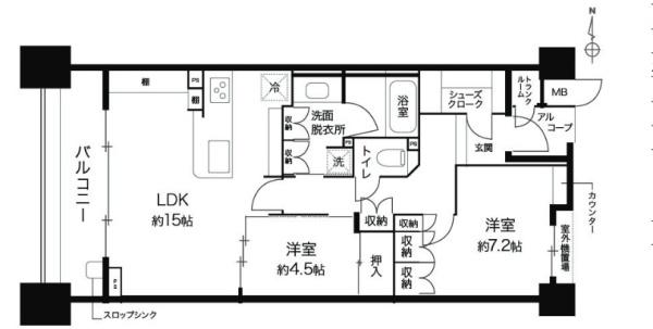 アールヴェール河原町二条の間取り画像