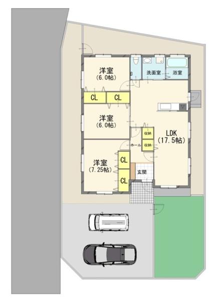 佐野市堀米町A区画 新築平屋戸建 850万