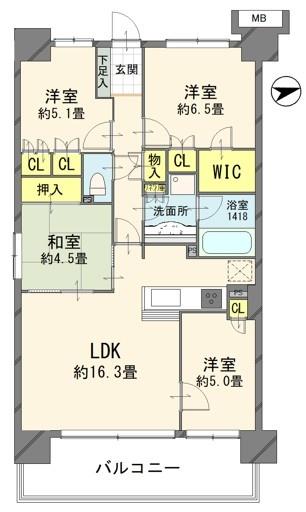 グランシンフォニア EAST棟 6,680万