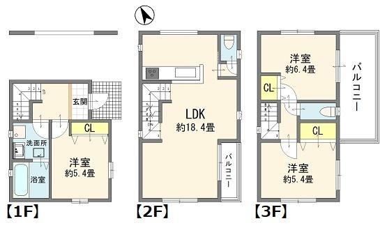 埼玉県蕨市北町4丁目 新築戸建 4,380万