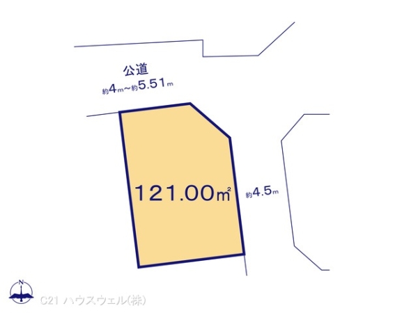 さいたま市岩槻区府内2丁目（18区画）4号地 2,090万